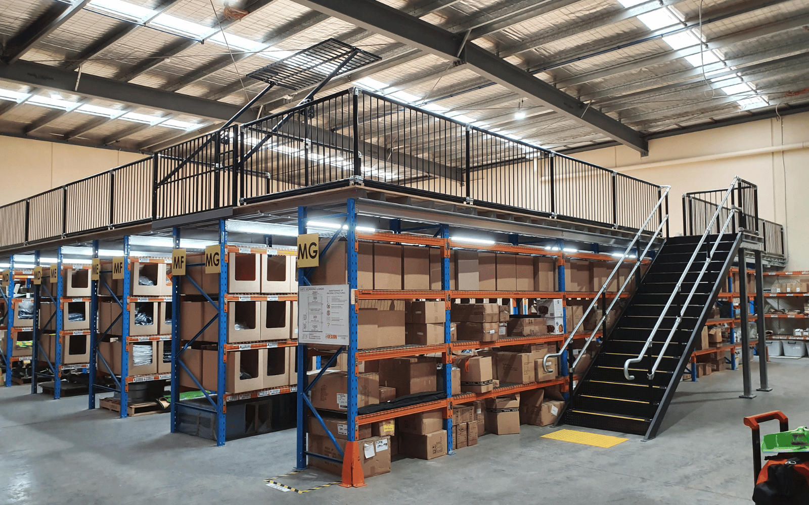 Shelving Supported Mezzanine